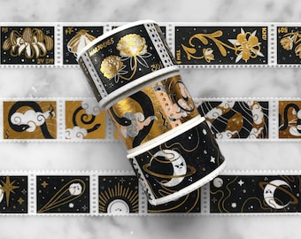 3pc Original Gold Foil Stamp Washi Set