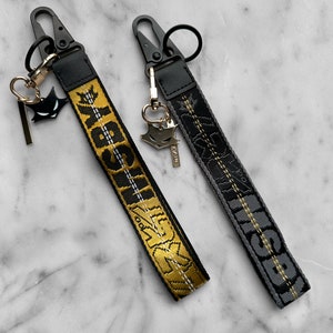 MSBY Hypebeast Jacquard Wrist Lanyard Keychain Strap