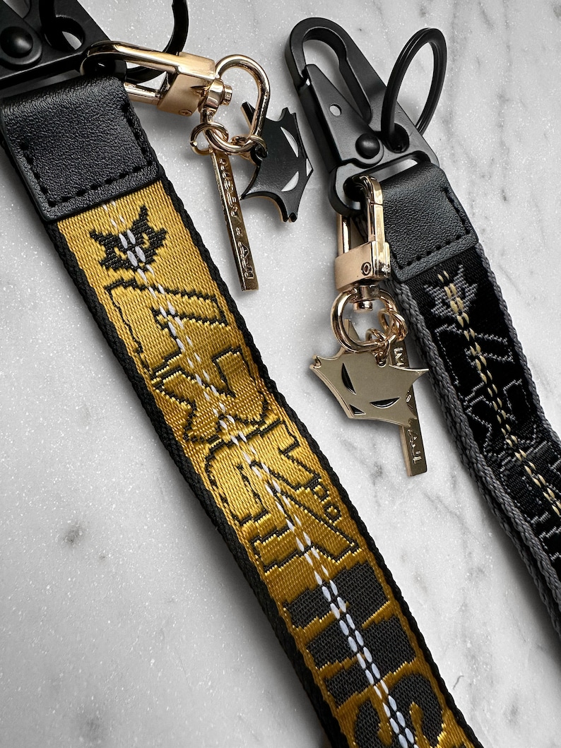 MSBY Hypebeast Jacquard Wrist Lanyard Keychain Strap image 2