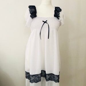 Sissy Adult Baby Short White Dress frilly chiffon lace skirt Fancy Party Unisex Cosplay Princess xxl xl party ddlg lingerie little nightie