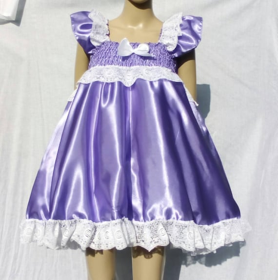 Short Sissy Dress Satin