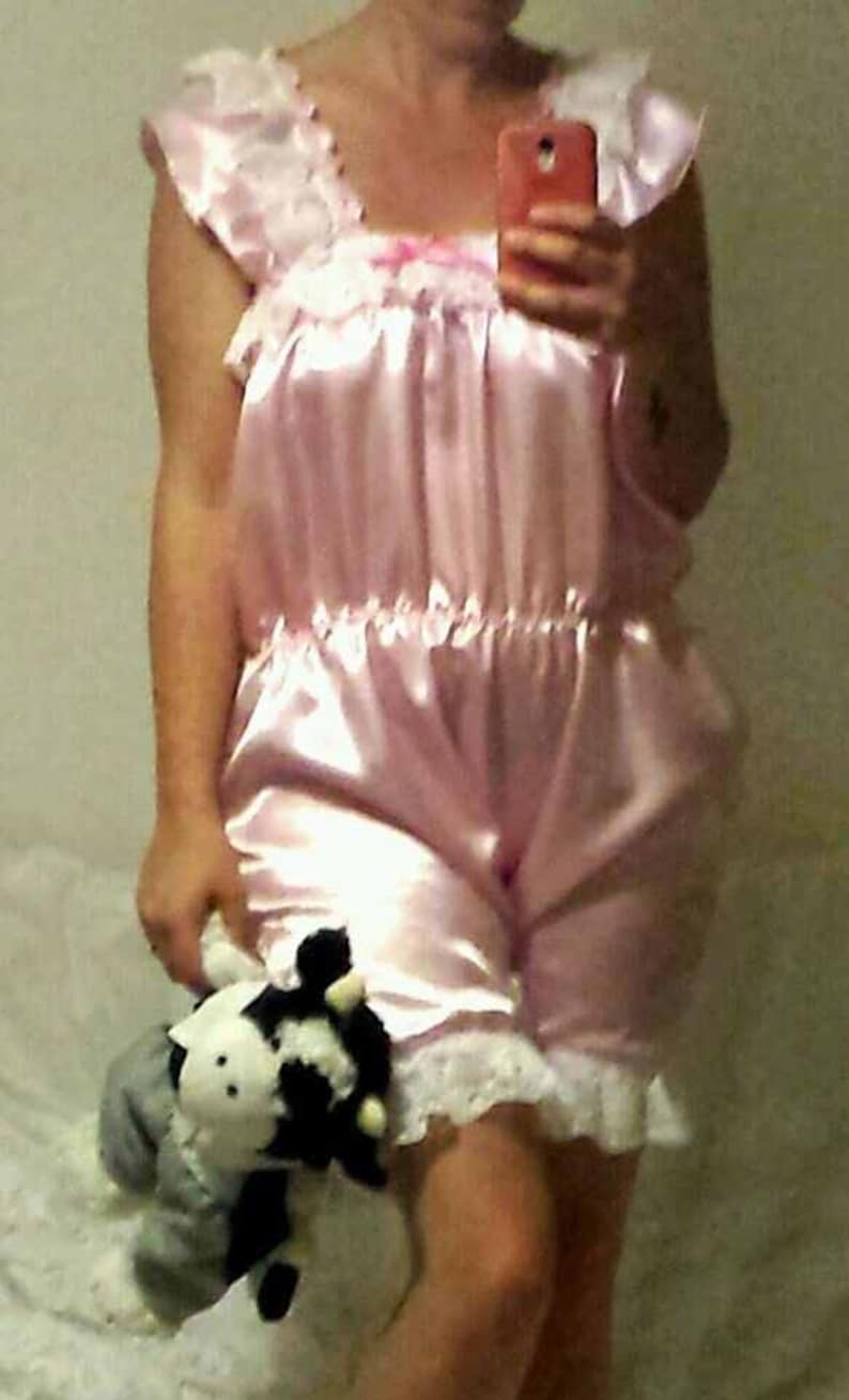 ALL Sizes 40 GBP Adult Baby Sissy Satin Lacey Shorts Sun Suit Etsy Crochet summer romper