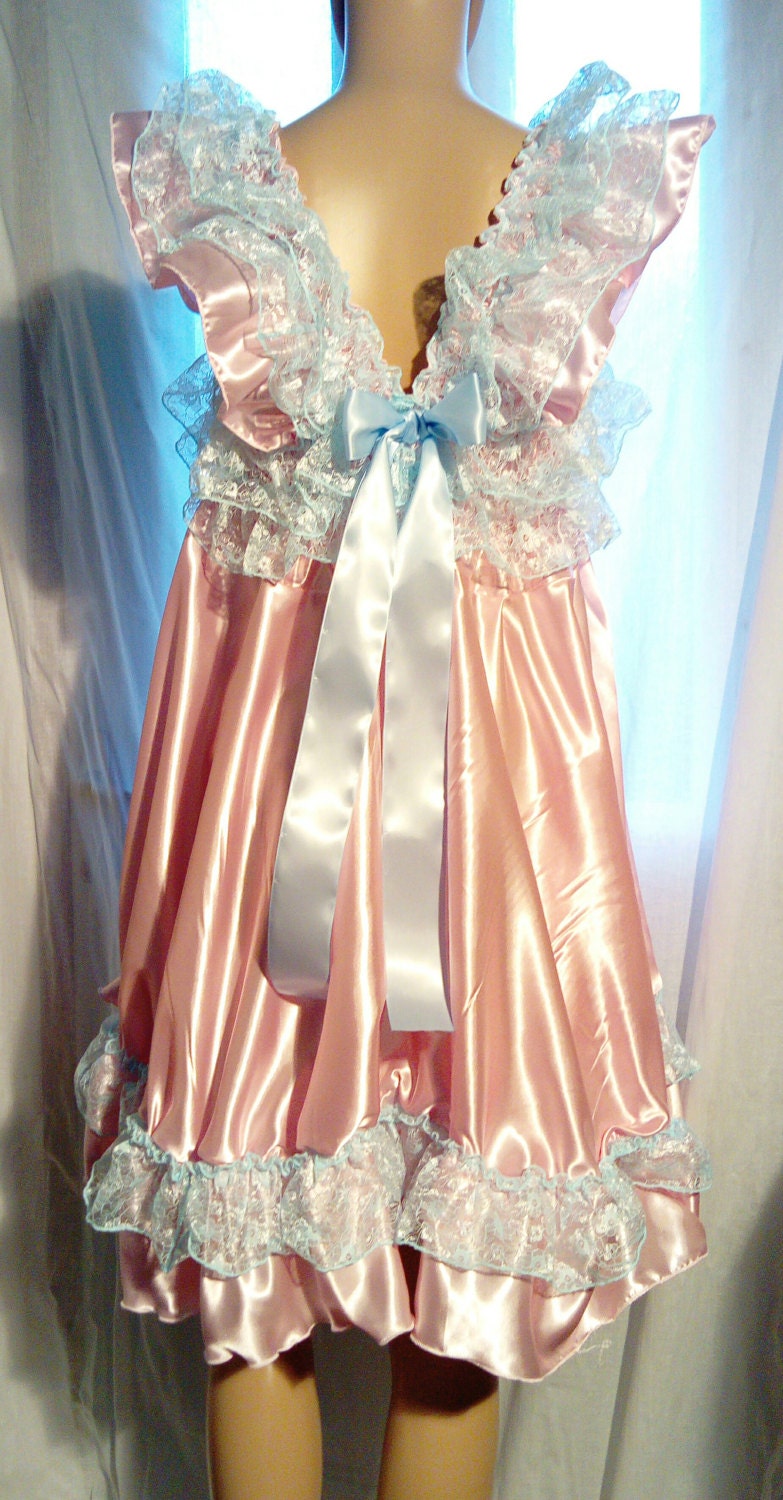 Adult Sissy Satin Dress
