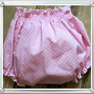 Adult Baby Sissy Boi Panties Nappy Cover 100% Cotton pink with white polka dot ABDL Cosplay Waterproof ddlg cd tv fetish