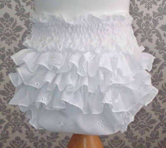 白フリルオムツカバー 子供服 ブルマ ー 女の子 ベビー肌着 ベビー服 赤ちゃん おむつ