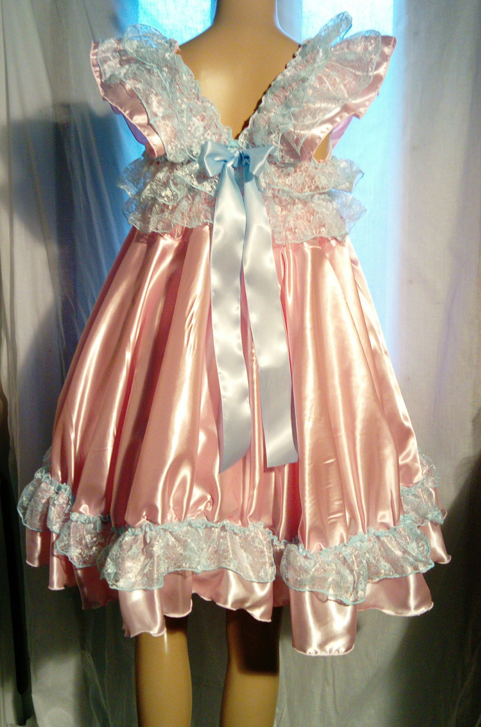Adult Sissy Satin Dress