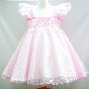 Sissy Erwachsene Baby Kurze Rosa Weiß Spitze Kleid Rüschen Satin FULL Rock Fancy Party Unisex Cosplay Prinzessin xxl xl party ddlg abschließbar wenig