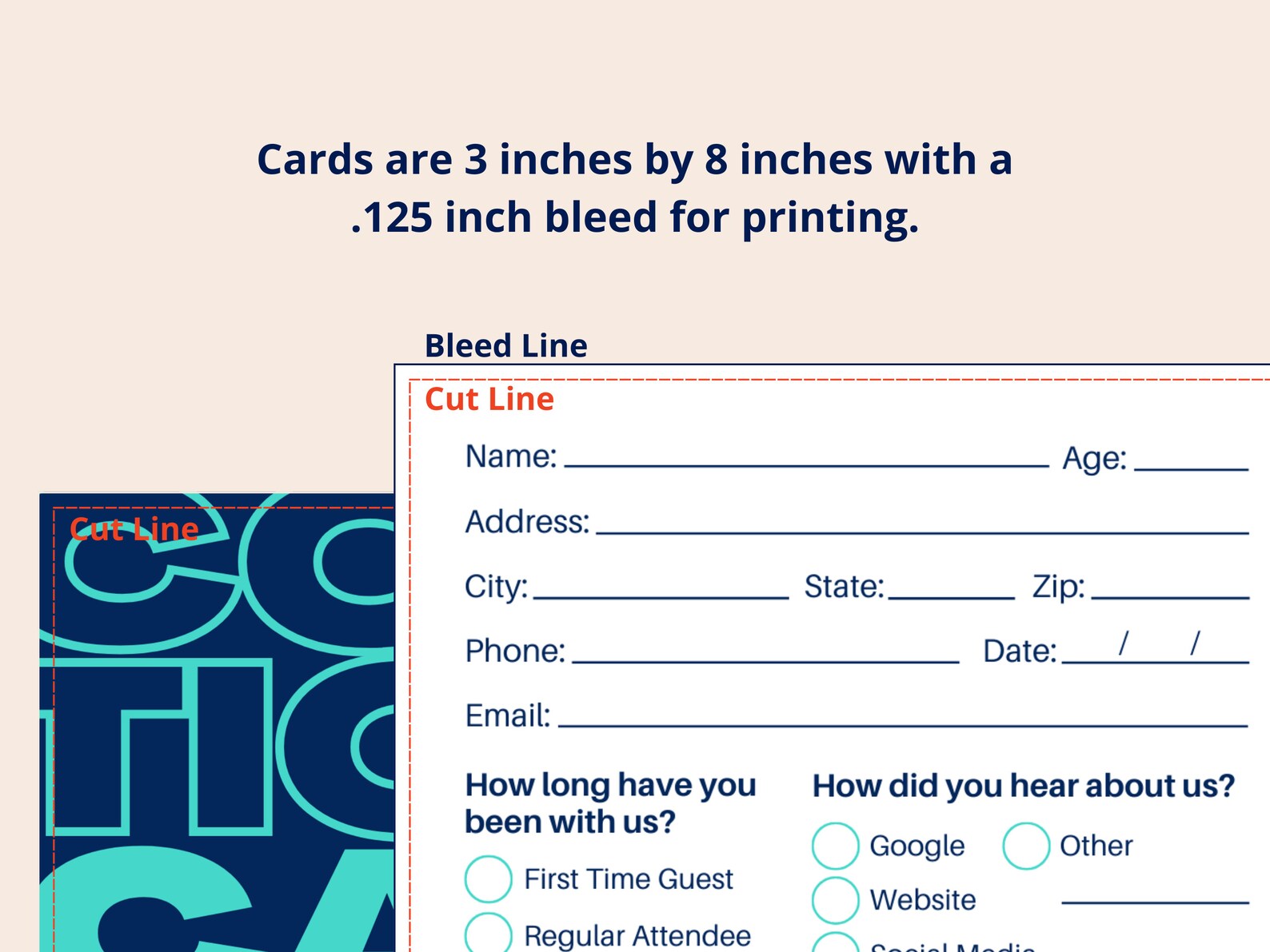 Customizable Connect Card Template for New Visitors in Your Church - Etsy