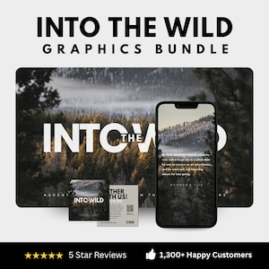 Editable Church Graphics Bundle Wilderness Series Canva Template Church Social Media, Invitation, Presentation Slides for Sermon Graphics