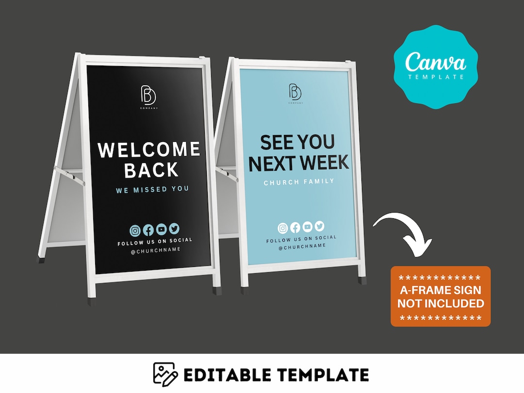 Boost Your Curb Appeal and Get Noticed With Our Customizable A-frame ...