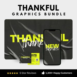 Customizable Church Graphic Kit Editable Gratitude Series Canva Template Church Social Media and Presentation Slides Sunday Sermon Series