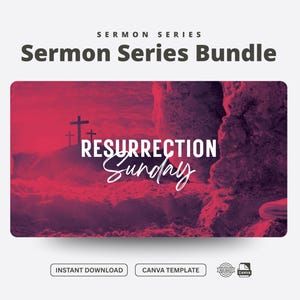 Easter Sermon Series Package, Church Presentation and Social Graphics, Marketing Package for Sermon Series, Church Resources