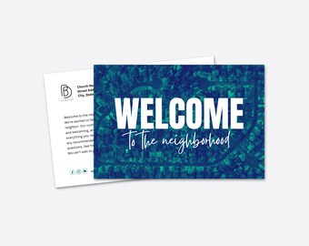 Customizable Church Welcome Mailer: Canva Template (PDF)