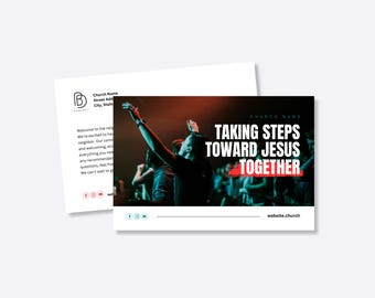 Church Welcome Mailer: Personalized Cards for New Community Members - Outreach & Invitation Kit