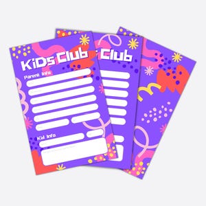 Tarjeta de conexión para el ministerio infantil: plantilla de Canva totalmente editable para invitaciones a la iglesia y recursos para el ministerio infantil.