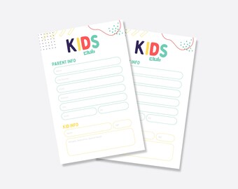 Kids Ministry Connection Card: Editable Church Invite Template (Canva)