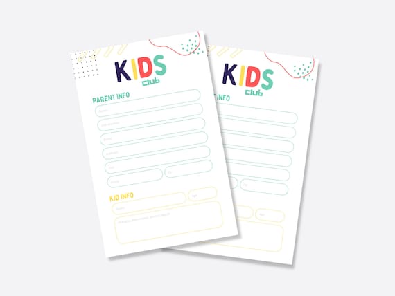 Kids Ministry Connection Card: Editable Church Invite Template (Canva)