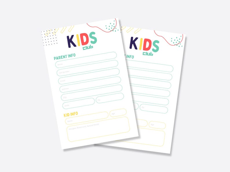 Kids Ministry Connection Card: Editable Church Invite Template (Canva) image 1