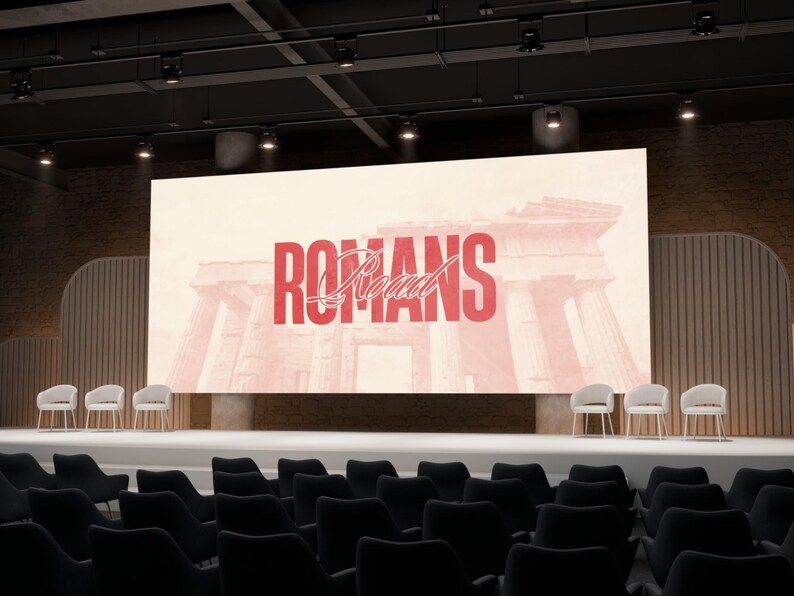 Romans Road Sermon Graphics: Church Canva Template Bundle (digital ...