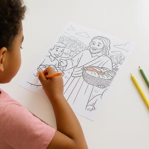 Printable Bible Story Coloring Pages for Kids: Sunday School, VBS, Homeschool Christian Activity