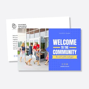 Trousse de bienvenue personnalisée pour l'église : matériel de sensibilisation des nouveaux déménageurs pour l'engagement communautaire, publipostage de l'église