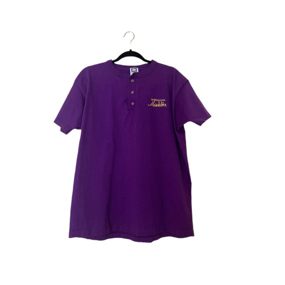 Single Stitch Deluxe Anvil Retro Disney Aladdin Purple Henley - Etsy