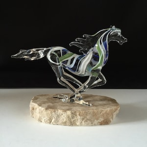 Running Horse (Medium) Handblown Glass Sculpture