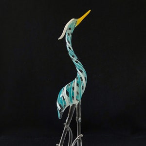 Heron (Medium) Handblown Glass Sculpture