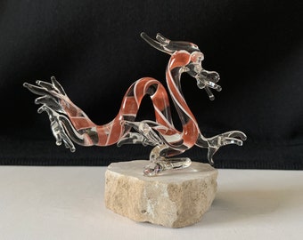 Dragon Handblown Glass Sculpture