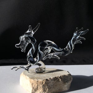 Dragon Handblown Glass Sculpture image 2