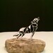 Howling Wolf Handblown Glass Sculpture 