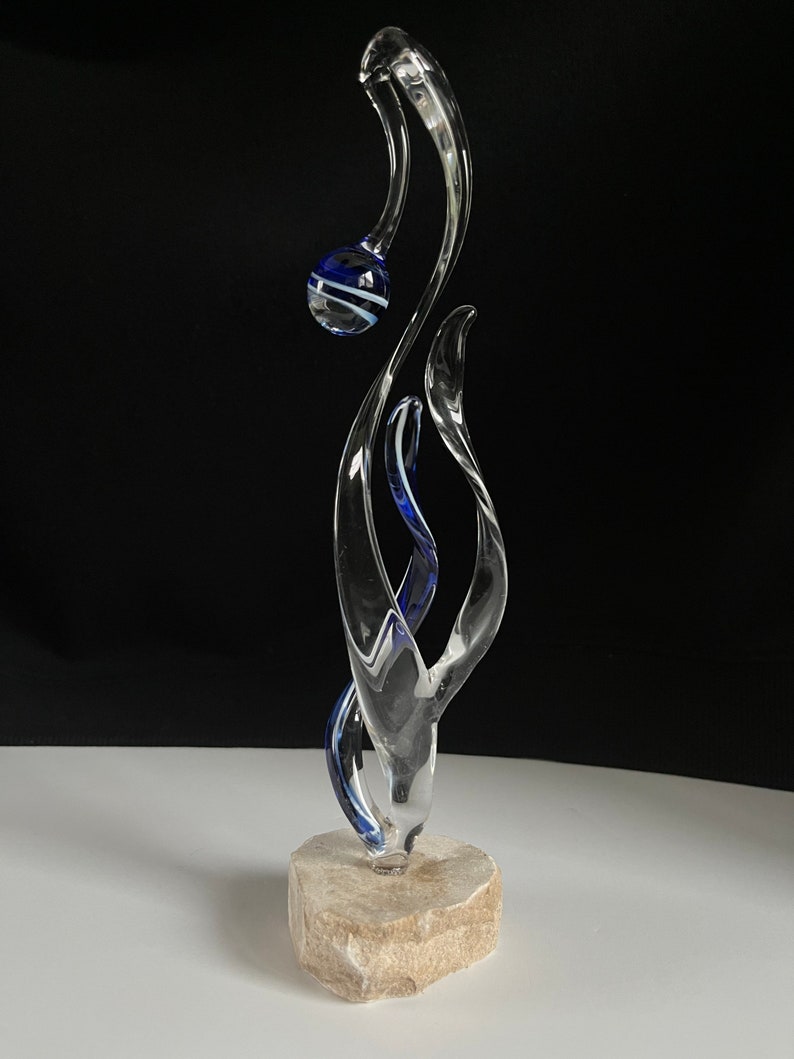 Abstract Handblown Glass Sculpture - Etsy