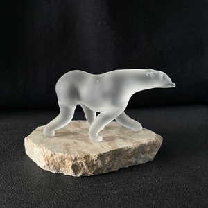 Handblown Glass Polar Bear