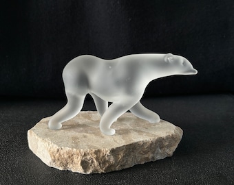 Handblown Glass Polar Bear