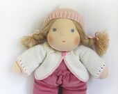 13" (33 cm) Waldorf doll. Cloth doll-handmade doll-soft doll-Steiner doll-waldorfpuppe-rag doll-organic doll-girls gift-human figure doll