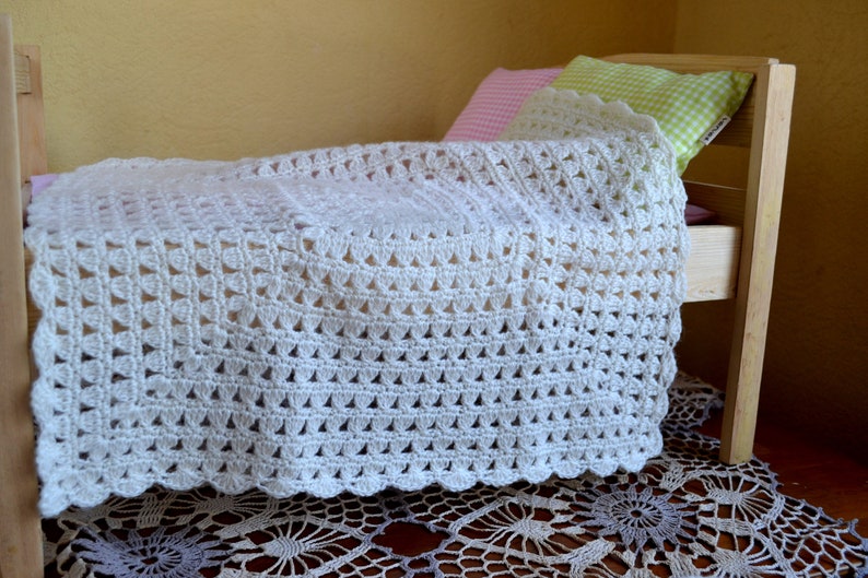 Hand Crocheted Doll Blanket Size 17x 17 43x43 Etsy