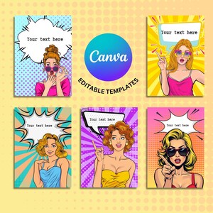 Chica atrevida de arte pop, impresión divertida, impresión de arte pop sarcástico, impresión desde casa, impresiones divertidas para ella, Sassy Bookish, impresiones inspiradoras, chica