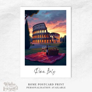 Rome Italië reizen ansichtkaart, Rome reizen ansichtkaart, Italië ansichtkaart, Rome reizen kunst, Italië reizen ansichtkaart, bestemming bruiloft