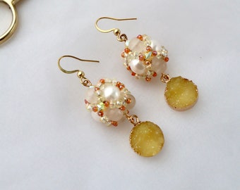 Freshwater Pearls Dangle Earrings