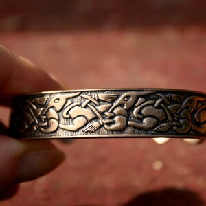 Viking bracelet with animal ornaments