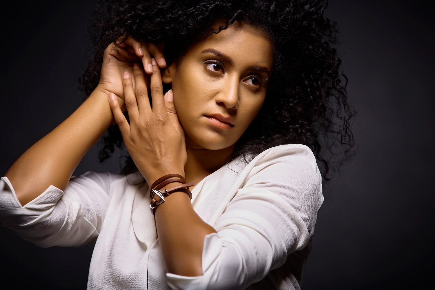 Rose gold Leather bracelet for women gift for her Leather Cuff Etsy