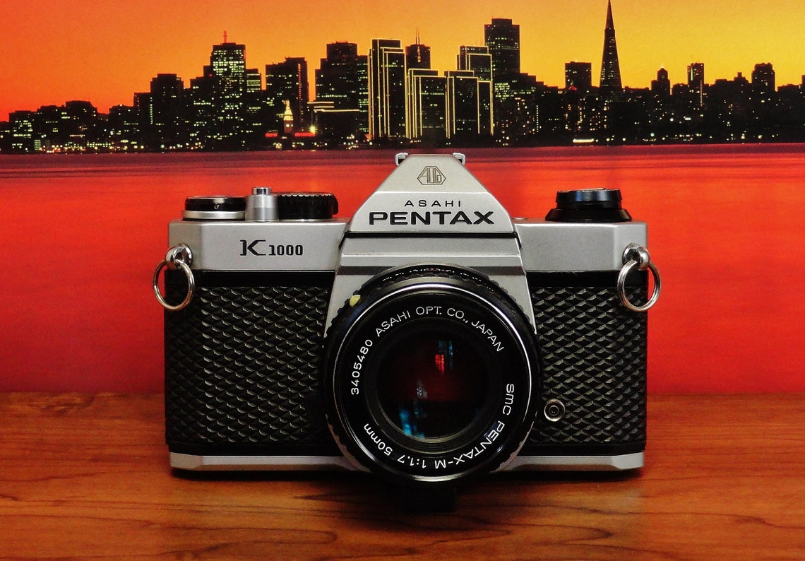 Vintage PENTAX K1000 35mm SLR Film Camera SMC Pentaxm 50mm Etsy