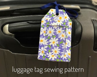 DIY Luggage Name Tag Sewing Pattern (PDF Pattern)