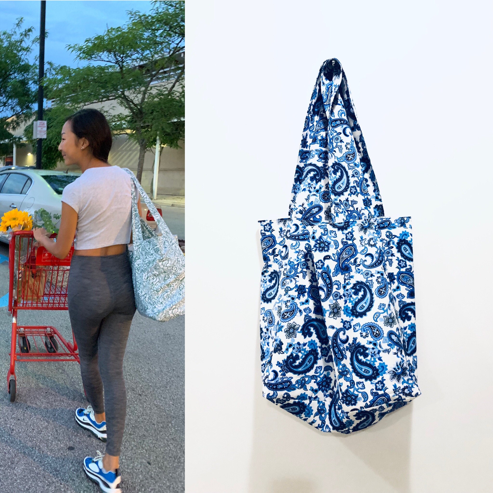 Tote Bag Sewing Pattern | Beginner DIY Shopping Bag (PDF Pattern) - Etsy