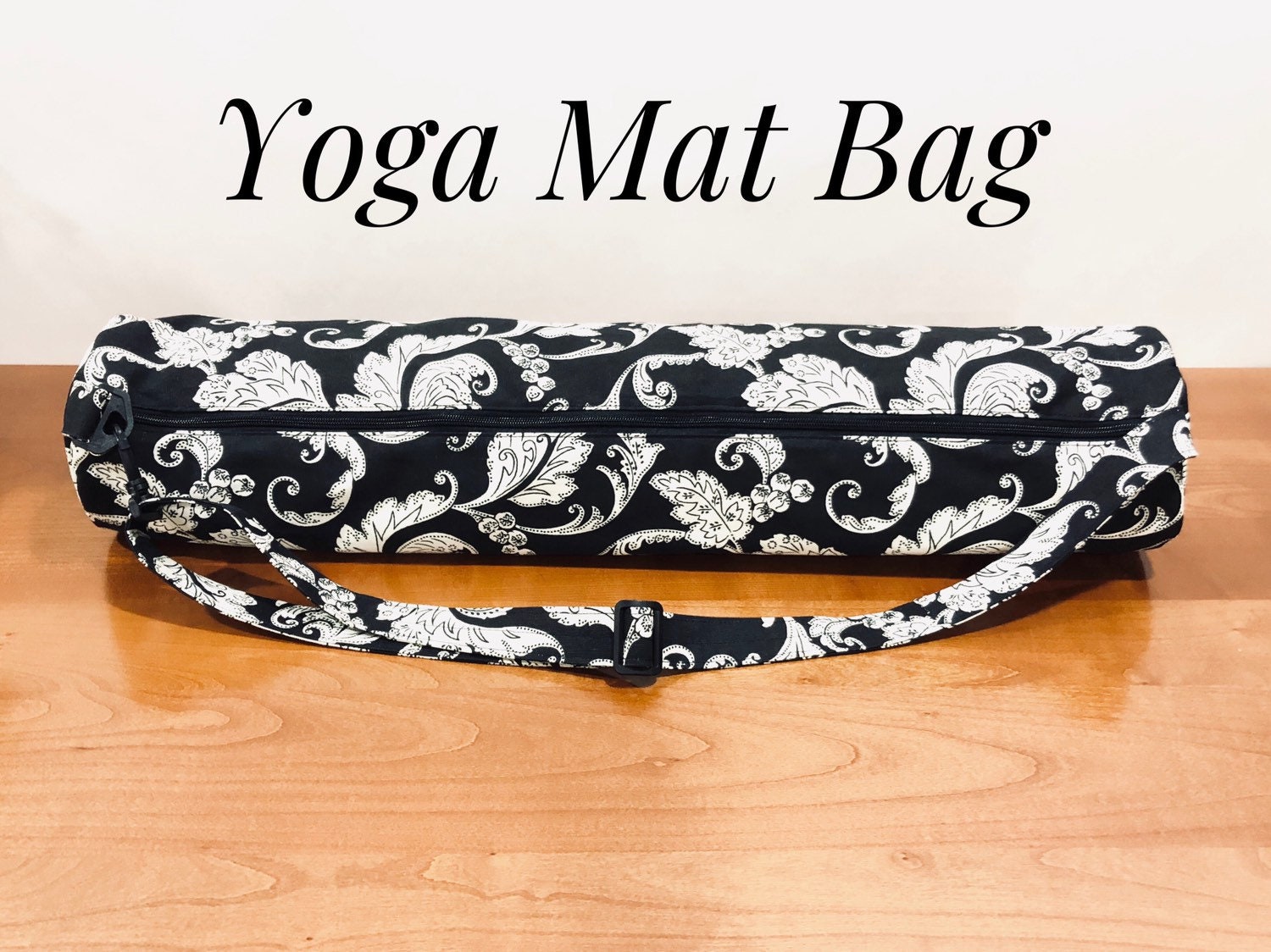 Cwokarb Sac de Transport en Toile pour Tapis de Yoga pour Femme, Sac fourre-Tout pour Bureau, entraînement, Pilates, Voyage et Plage (Gris
