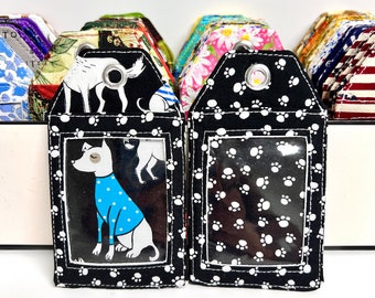 Fabric Luggage Tag: Handmade ID Tag, Travel Accessories