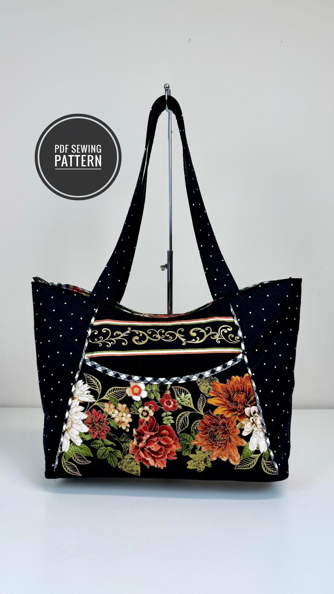 Tulip Large Tote Bag PDF Sewing Pattern - Www.blhandmade.com - Etsy