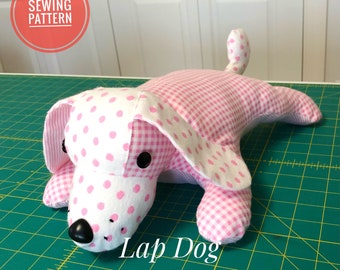 ぬいぐるみ犬の縫製パターン：16インチのぬいぐるみ動物（PDFパターン