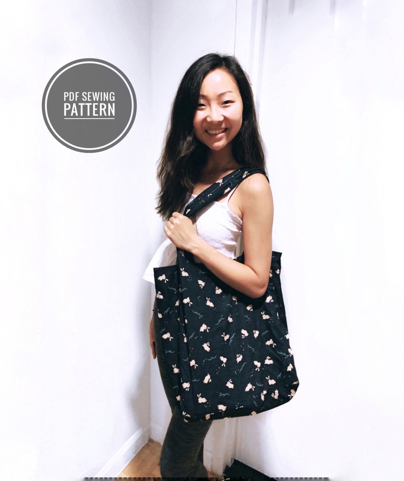 Tote Bag Sewing Pattern | Beginner DIY Shopping Bag (PDF Pattern) - Etsy