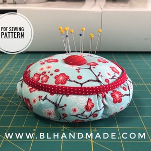 Pincushion With Container Sewing Pattern; Pincushion with container; PDF Pattern Instant Download | BLHandmade.com